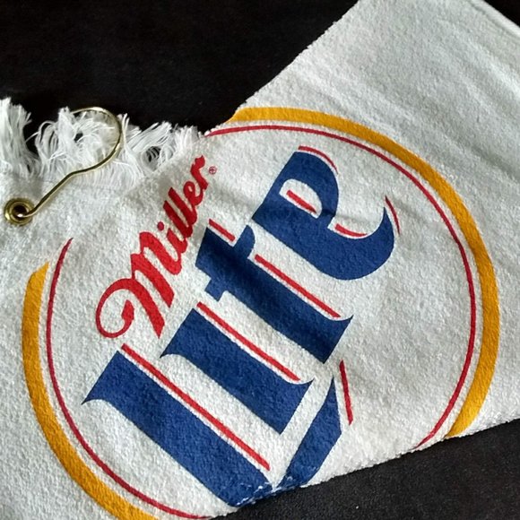 McArthur Games Miller Lite Vintage Unused Golf Towel 24 X 6 With